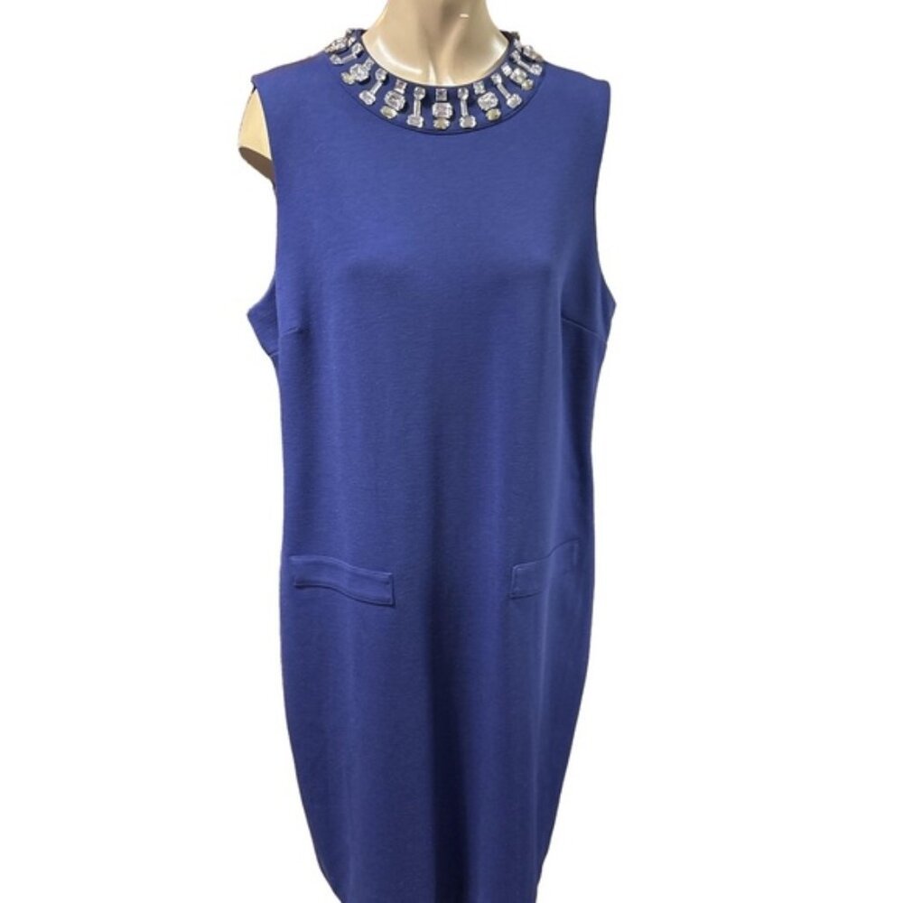 Jewelled neck dress